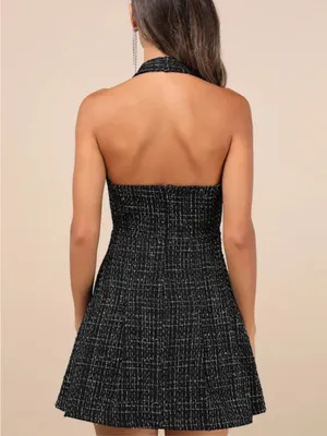 NWT Lulus black mini dress thumbnail 4