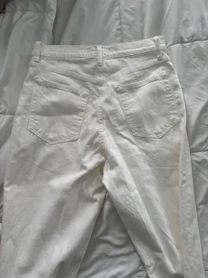 Abercrombie White Slim Straight Jeans High-Rise The Ultra thumbnail 3