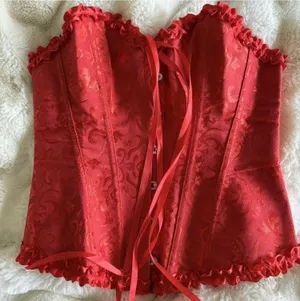 Women's Red and Multi Corset Size M thumbnail 1