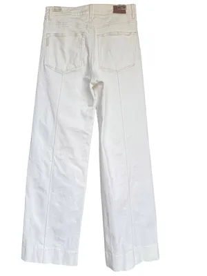 Paige Sasha Wide-Leg Jeans in Toasted Ecru Sz 29 thumbnail 5