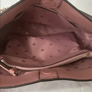 Kate Spade NY Briar Lane Gala Pink/Cream Floral Leather Shoulder Bag Purse 🌸🌸 thumbnail 9