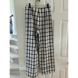 Princess Polly Wide Leg Black & White Plaid Trouser Pants Grunge Punk Whimsygoth thumbnail 7