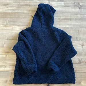 National Football League NWT Chicago Bears Jacket Half Zip Hooded Fluffy Trendy Black Style Sz S thumbnail 5