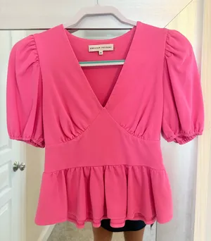 English Factory Top Puff Sleeve thumbnail 1