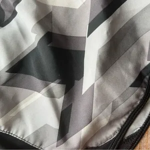 Nike DriFIT Gray Black Geometric Print Running Shorts Athletic Workout Size M thumbnail 2