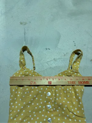 Abercrombie & fitch Women’s Yellow Polka Dot Button-Front tank Top XS thumbnail 6