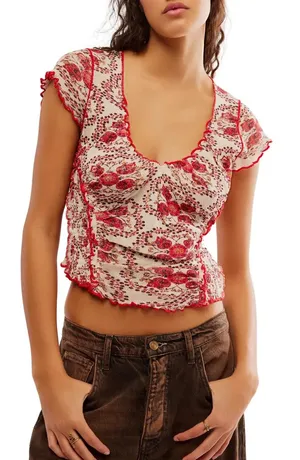 Free People Oh My Baby Crop Top thumbnail 1