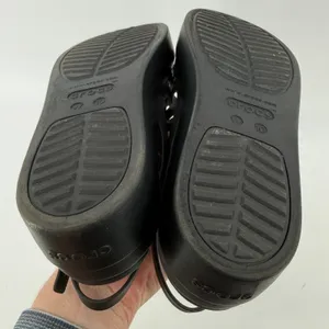 Crocs Brooklyn Strappy Low Wedge Sandal Black Women 10 Comfort Platform Y2K thumbnail 9