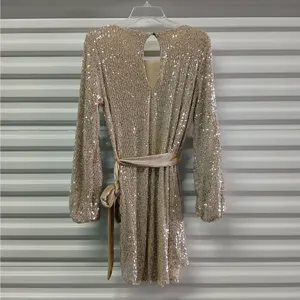 Dress Forum Sequin Dress Women Small Gold Formal Evening Cocktail Party Wedding thumbnail 8