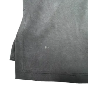 Lululemon Softstreme Funnel-Neck Long Line Pullover Top Gray Women L XL Smooth thumbnail 3