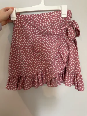 Pink floral wrap skirt Size XS thumbnail 3