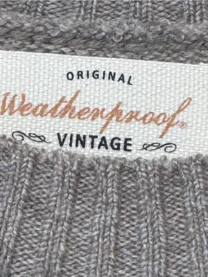 Weatherproof VintageTraditional fairisle raglan crewneck sweater Tweed yarn NWT thumbnail 7