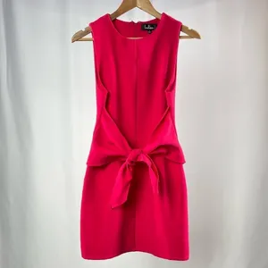 Lulus‎ Aylin Tie-Front Sleeveless Mini Dress in Fuchsia Size Small thumbnail 4