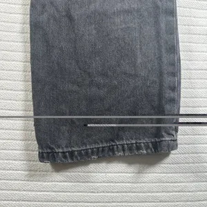 Aeropostale 90's Baggy Black Wash Button Fly Distressed Denim Jeans Size 0 thumbnail 11