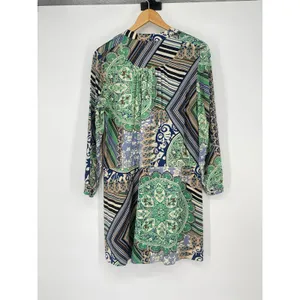 Anthropologie TINY Green Caviana Shirt Dress Size XSP‎ Lace Boho Artsy Beach thumbnail 2