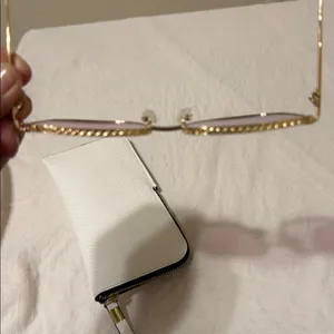 Quay Australia Gold Frame Sunglasses with Purple Lenses thumbnail 4