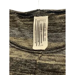 Free People sweater multi color scoop neck XS thumbnail 3