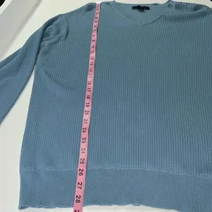 Imperfect Y2K vintage sweater 2002 Gap XXL‎ 100% cotton vneck ribbed XXL sweater thumbnail 5
