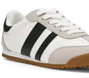 Dolce Vita White, Black & Gum Retro Runner Sneakers thumbnail 1