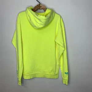 Club Fantasy Neon Yellow Starlight Heavy Cotton Hoodie Large Sweatshirt thumbnail 2