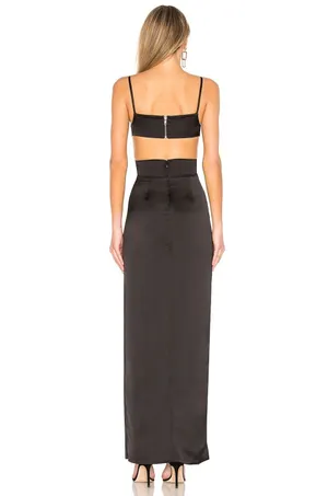 ✨Lovers & Friends Savannah Black Sz Small Gown✨ thumbnail 3