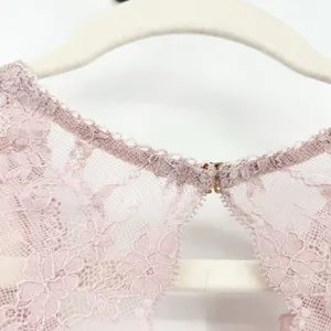 Victorias Secret VS Dream Angels Plunge Crushed Velvet Lace Bralette Size S Pink thumbnail 7