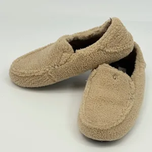 OluKai Nohea Heu Slipper Women Size 7 Tan Beige Sherpa Moccasin 20459 Cozy thumbnail 2