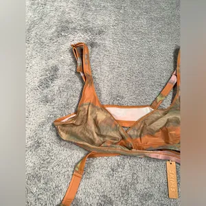 NWT Skims jelly sheer Wrap bralette tie dye medium thumbnail 3