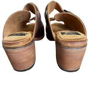 Freebird By Steven Caprice Sandal Brown Leather Size 8 Double Buckle Western thumbnail 4