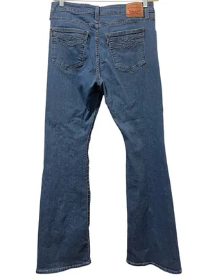 Levi’s 726 High-Rise Flare Split Hem Jeans 32 Everyone's a Winner Medium Wash thumbnail 8