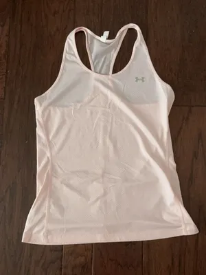 Under Armour Pink Racerback Performance Tank thumbnail 1