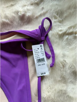 Pacsun Purple String Bikini Bottoms NWT thumbnail 5
