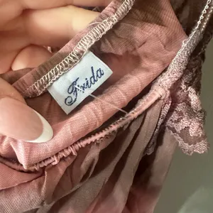 Frida Pink and Brown Tie Dye Halter Dress Vintage Size Small Medium thumbnail 6