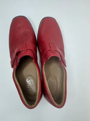 Hotter Francis Red Leather Loafers Size 9 thumbnail 3