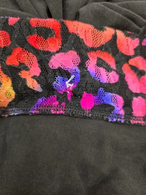Victoria's Secret PINK Bling Vintage Foldover Flare Pants Y2K L thumbnail 7