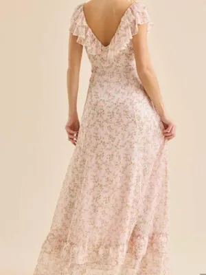 NEW Altar’d State Pink Floral Maxi Dress Size Small Available NWT thumbnail 2