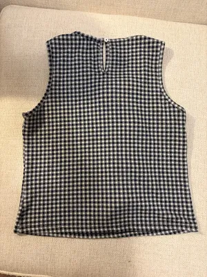Anthropologie Gingham Bow Top thumbnail 4