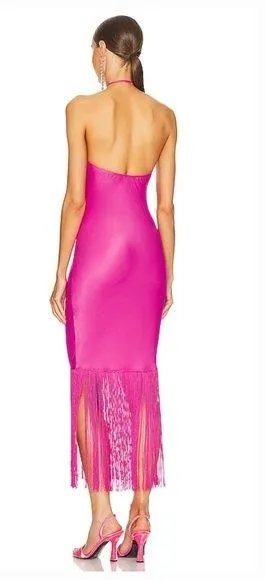Camila Coelho Payton Maxi Dress in Hot Pink thumbnail 2