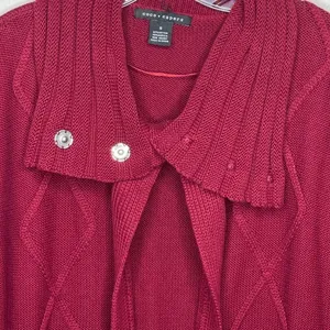 Coco + Capers Cardigan Sweater Red thumbnail 6