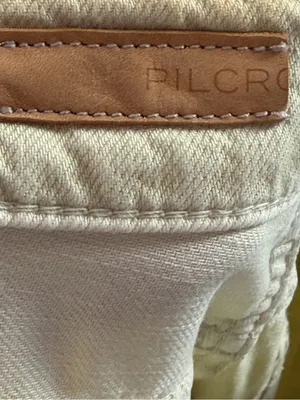 Anthropologie Pilcro Annie Wide-Leg Jeans‎ in Cream Size 25 thumbnail 9
