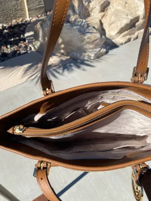 Michael Kors Brown and Beige Large Purse thumbnail 5
