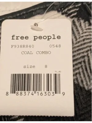 Free People Twiggy Herringbone Plaid Mini Skirt Size 8 NWT thumbnail 3