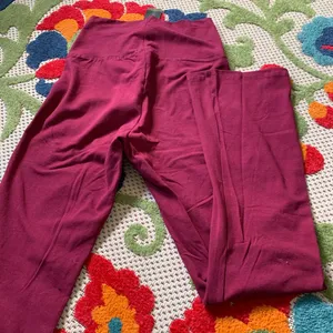 Krass&co Mom & Co size S Small new burgundy pants stretch thumbnail 6