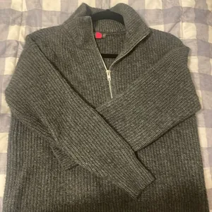Vince Camuto Gray 3/4 zip sweater from thumbnail 1