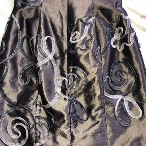 Vintage Jessica McClintock Dress Autumn Wedding Guest Strapless S XS Metallic 90 thumbnail 12