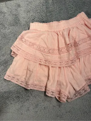 Altar’d state Pink Ruffle Lace Shorts small thumbnail 8