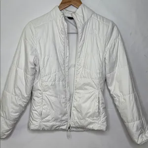The North Face flare insulated white puffer jacket sz Small thumbnail 2