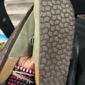 Cushionare Suede Slip-On Buckle Mules in Haze thumbnail 9