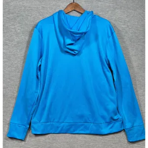 Under Armour Womens Hoodie L Loose Fit Blue Script Logo‎ Pullover Athletic thumbnail 4