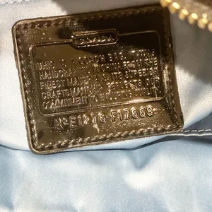 COACH Black STRIPE‎ STITCHED NYLON TOTE—E1276- F17668 thumbnail 5